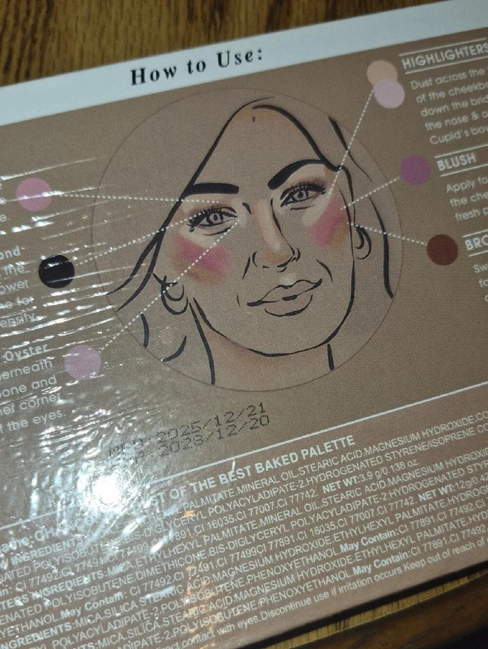 Baked Full Face Basics Palette - Pink Marble New